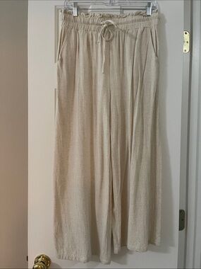 Anrabess Wide Leg Drawstring Pants